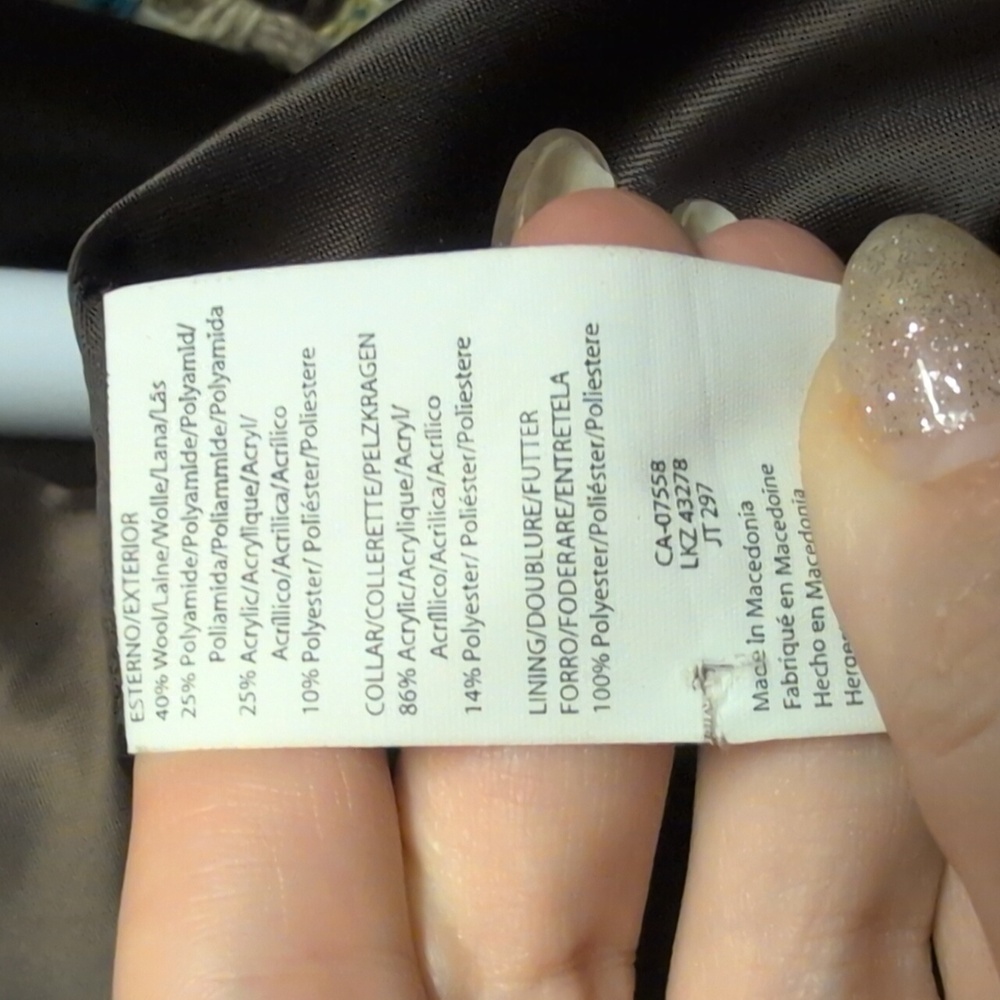 Woven Wool Blend Mexx Coat Size 8 - Picture 11 of 11